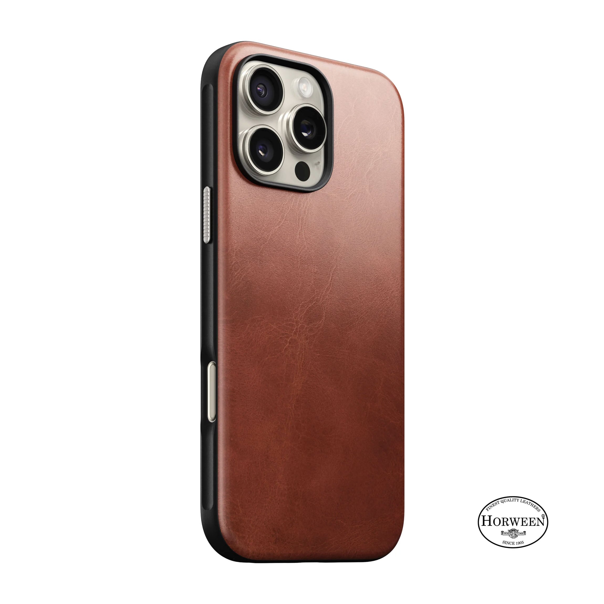 NOMAD Modern Leather iPhone 16 HORWEEN Leather Olde Dublin